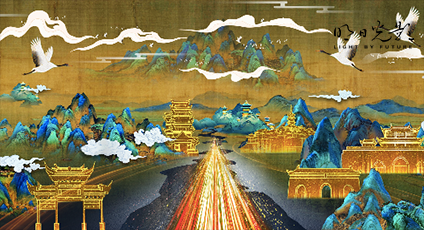 南京墙体光影秀《心印•中华门》